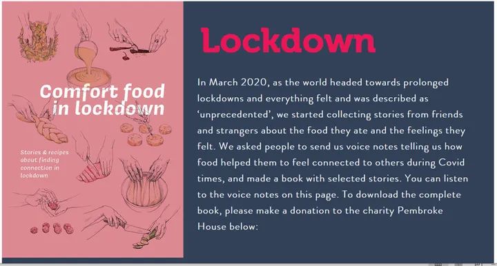 oxgypsybaker's tweet photo. Gift for a special someone who loves food&amp;stories? (Best kinda human!) @ComfortFoodUK has a gorgeous book (audio+text+best illustrations) All proceeds to Pembroke House charity! @oxgypsybaker 's sourdough story features. STOKED🙌 #comfortfood #foodandstories #lockdown #connecting https://t.co/LGRMIEJLcZ