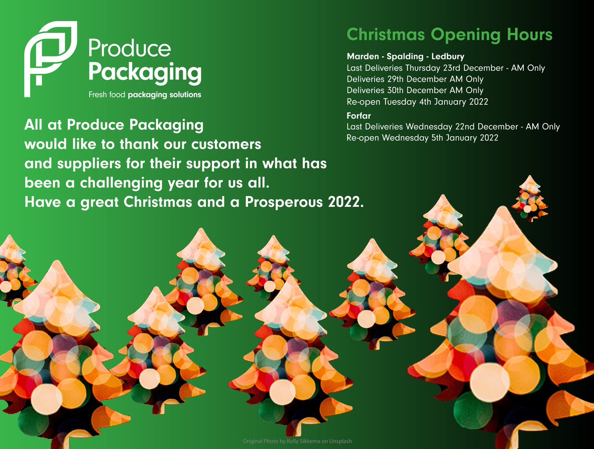 Nearly there everyone! There is still time to ensure that you have everything you need to take you into the New Year. Details of delivery availability over the Christmas period are below and our friendly Customer Service team are looking forward to your call.