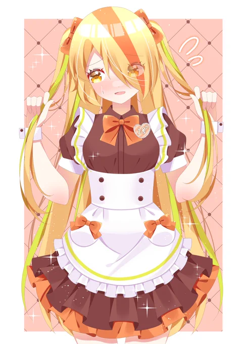 ハーフツインメイドサキちゃ🥴🧡
#ゾンビランドサガ 