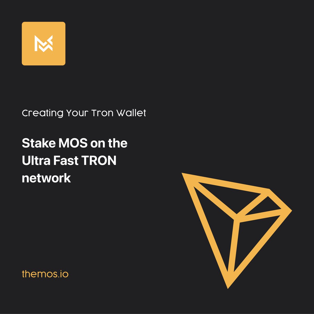 themos_io's tweet photo. Creating TronLink Wallet account
To use any functions with MOS, you have to create your TronLink wallet account first.
a) Download your TronLink Wallet at https://t.co/15EEaisEhK
b) Create your account
c) Save your password and Mnenmonic https://t.co/25JNwwaZlL