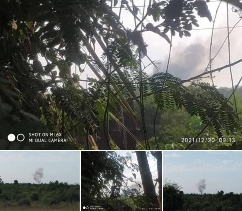 2021Revtweets's tweet photo. YeDway village, Kanbalu tsp, Sagaing region, has been on fire by Junta troops. Furthermore, on Dec17, they set fire to KanGyi(west) vlg, Kanbalu, &amp; people fled.
#HelpMyanmarIDPs
#Dec20Coup  
#WhatsHappeningInMyanmar https://t.co/Ka6X9TUzrj