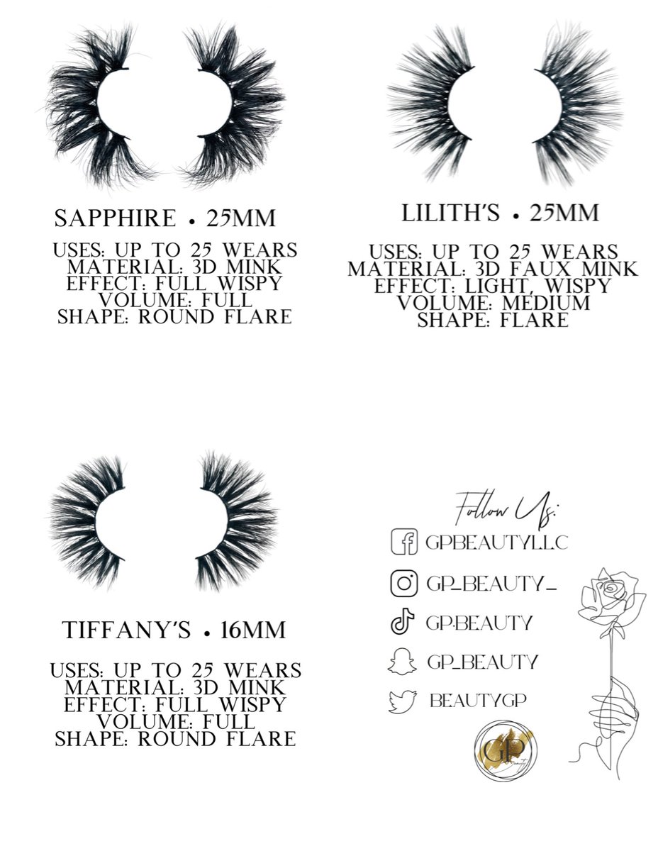 BeautyGp's tweet photo. Hello everyone!☺️
Few lash styles i have available for the grabs!🤌🏻✨ 

Only a few in stock!

Sapphire- $25 (Buy 2 get an extra 20%off)
Lilith’s- $10 
Tiffany’s- $5 (Buy 2 get a FREE pair) 

Got a few new things coming their way🤭 you might wanna follow our page🤌🏻✨ #gpbeauty https://t.co/DMO7HpyMcj