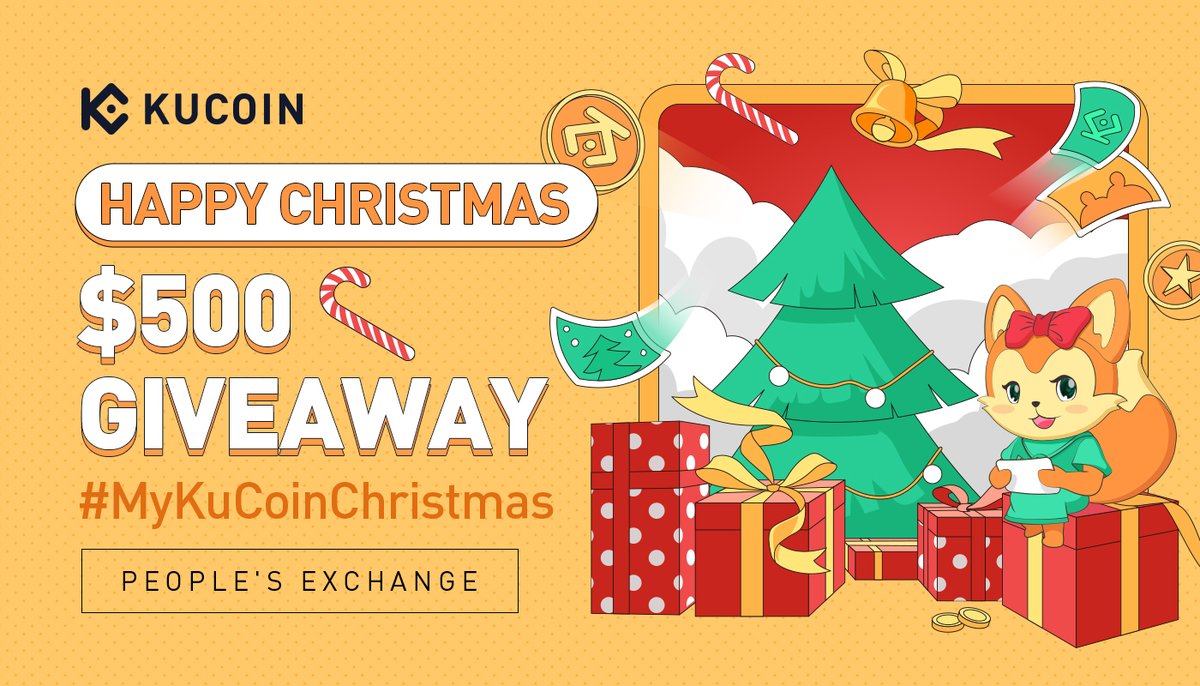 🎅 $500 GIVEAWAY 🎅

🎄 Share with us your #KuCoin themed #Christmas celebration photo with the hashtag #MyKuCoinChristmas
🎄 Follow us &amp; retweet

Prizes:
🥇 $100 x 1 winner
🥈 $50 x 3 winners
🥉 $30 x 5 winners
💸 One lucky winner from retweets will get $100

⏰ Ends Dec 28 UTC