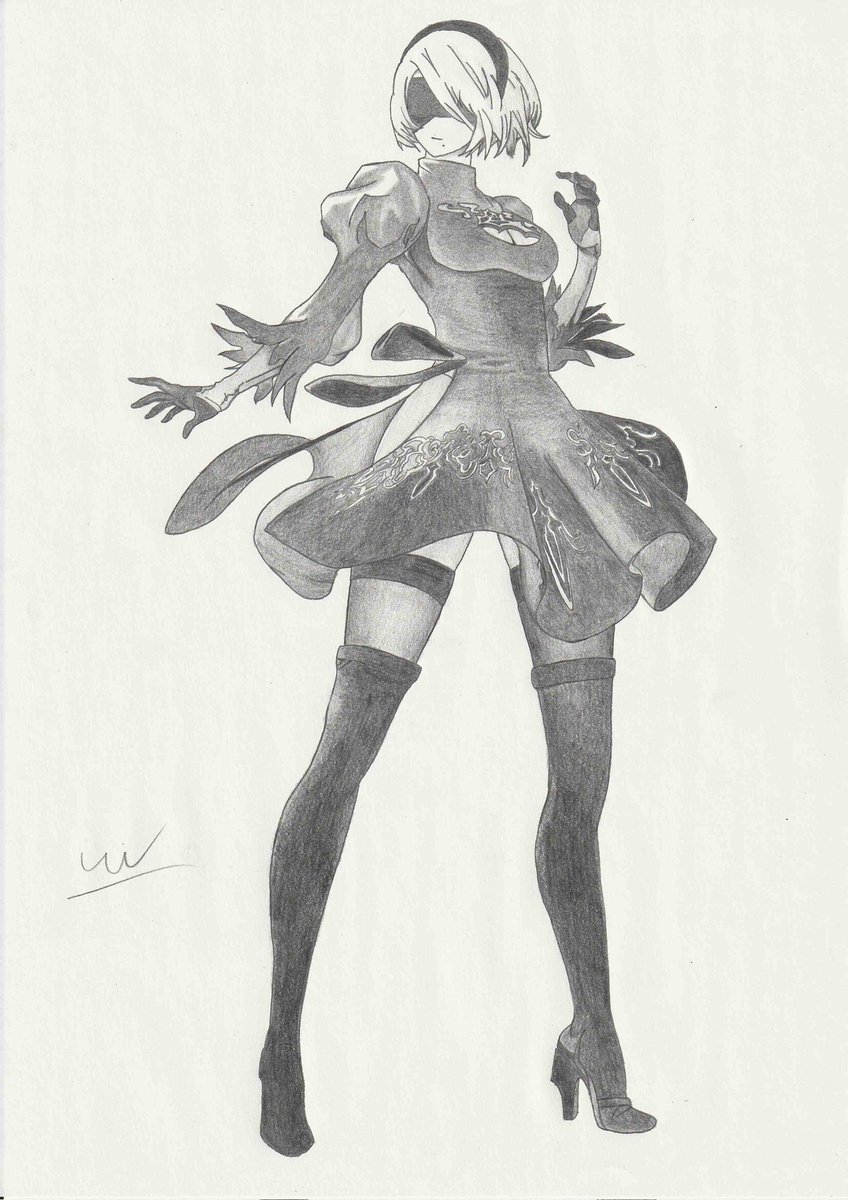 UiTuba's tweet photo. NieR Automataより
ヨルハ2号B型
通称:2B
#NieRAutomata #2B #NieR
#ニーアオートマタ
#アナログイラスト https://t.co/kPf5LqivV0