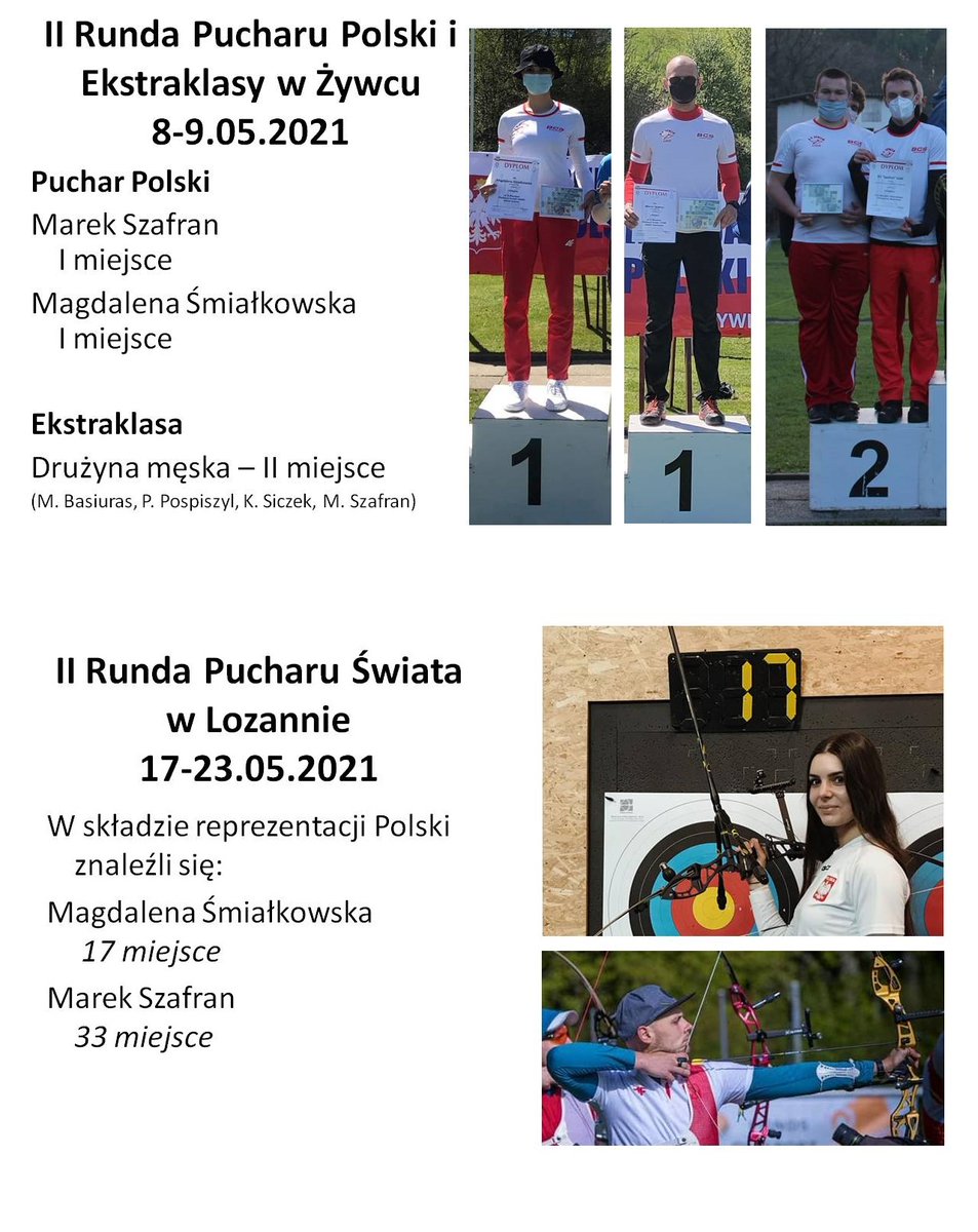 spolemarchery's tweet photo. Dzisiaj maj 2021:
#łucznictwo #sport #łódź #trening #zawody #medale #puchar #podium #wygrana #wspomnienie #maj #maj2021 #czaswolny #aktywnoscfizyczna #lozanna #sezon #aktywnywypoczynek #podsumowanie #sportlover #sukces #hardwork #bałuty @lodzkocham @ksspolem https://t.co/fUwEgKjydW