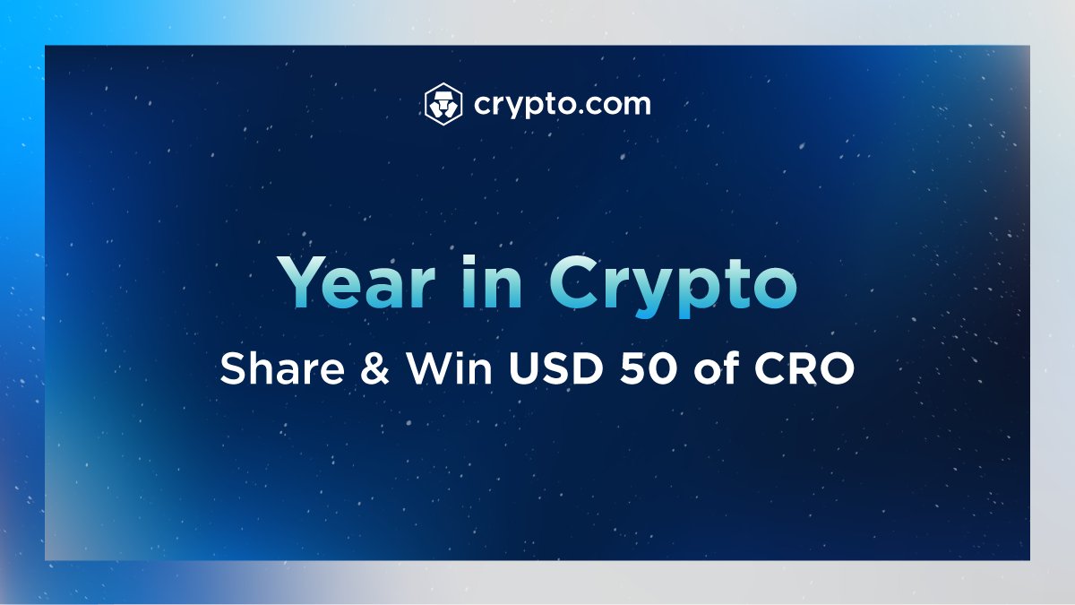 cryptocom's tweet photo. Share your ‘Year in Crypto’ story for the chance to win USD 50 of CRO!

✏️ How to enter?
1️⃣ Follow us on Twitter or Instagram
2️⃣ Post a screenshot of your story with the hashtag #YearinCrypto
3️⃣ Tag 3 friends

🤗 10 winners
⏰ Ends 7 January 2022

ℹ️ https://t.co/ynHaR9gVqK https://t.co/RiGMuJwPVe