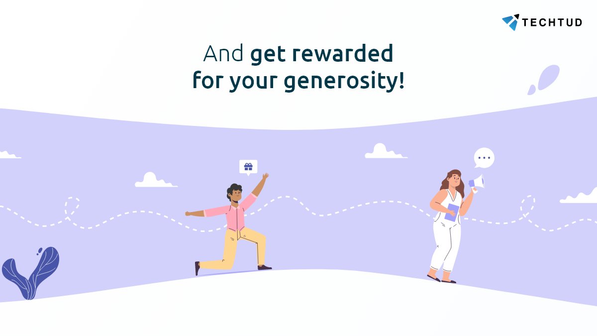 techtudlms's tweet photo. Refer your friends to Techtud!

Help them enhance their skills and earn rewards for your efforts.

Visit https://t.co/NCSHv2fTDE for more information.

#elearning #onlineeducation #students #teachers #referral https://t.co/E7lPzlrxqW