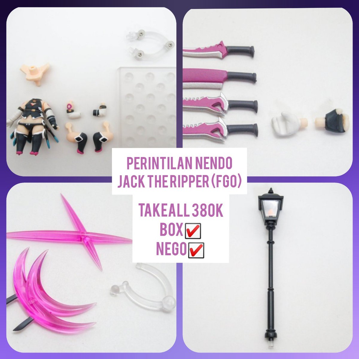 mekhatcha's tweet photo. WTS perintilan/mutilasi/part nendo Jack The Ripper (FGO) dan beberapa perkertasan (stiker hemoon, posca mwdr20, onintwin, bybrillylili)
#wts #haikyuu #hemoon #posca #haikyuumerch #fgo #fgomerch https://t.co/n8gCdmyUTD