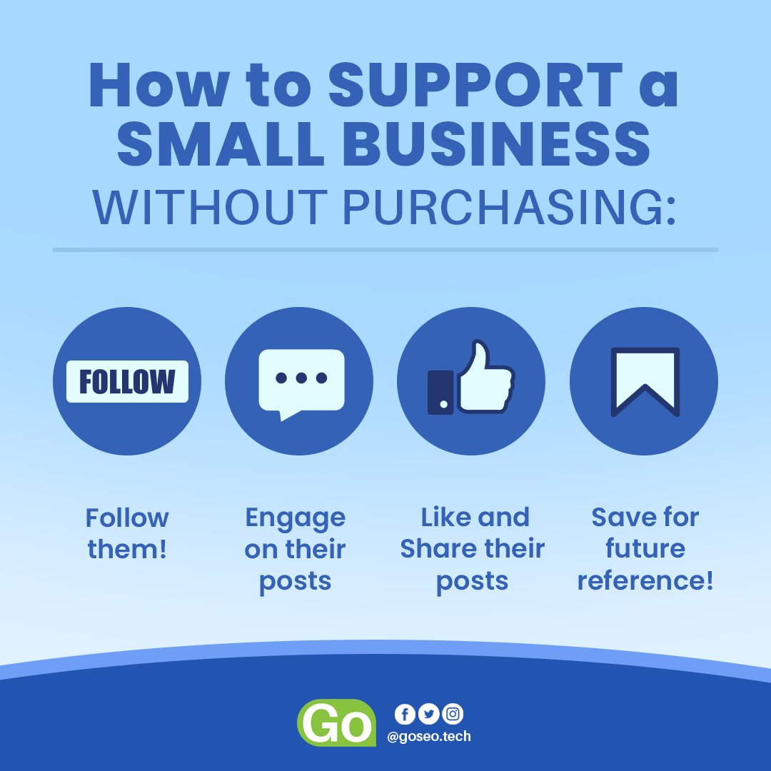 goseo_tech's tweet photo. When you support a small business, you're supporting a dream.

It doesn't even have to empty out your bank account.

#GoSEO #GoDigital #SEO #smallbusiness https://t.co/oF6H8vGkkf