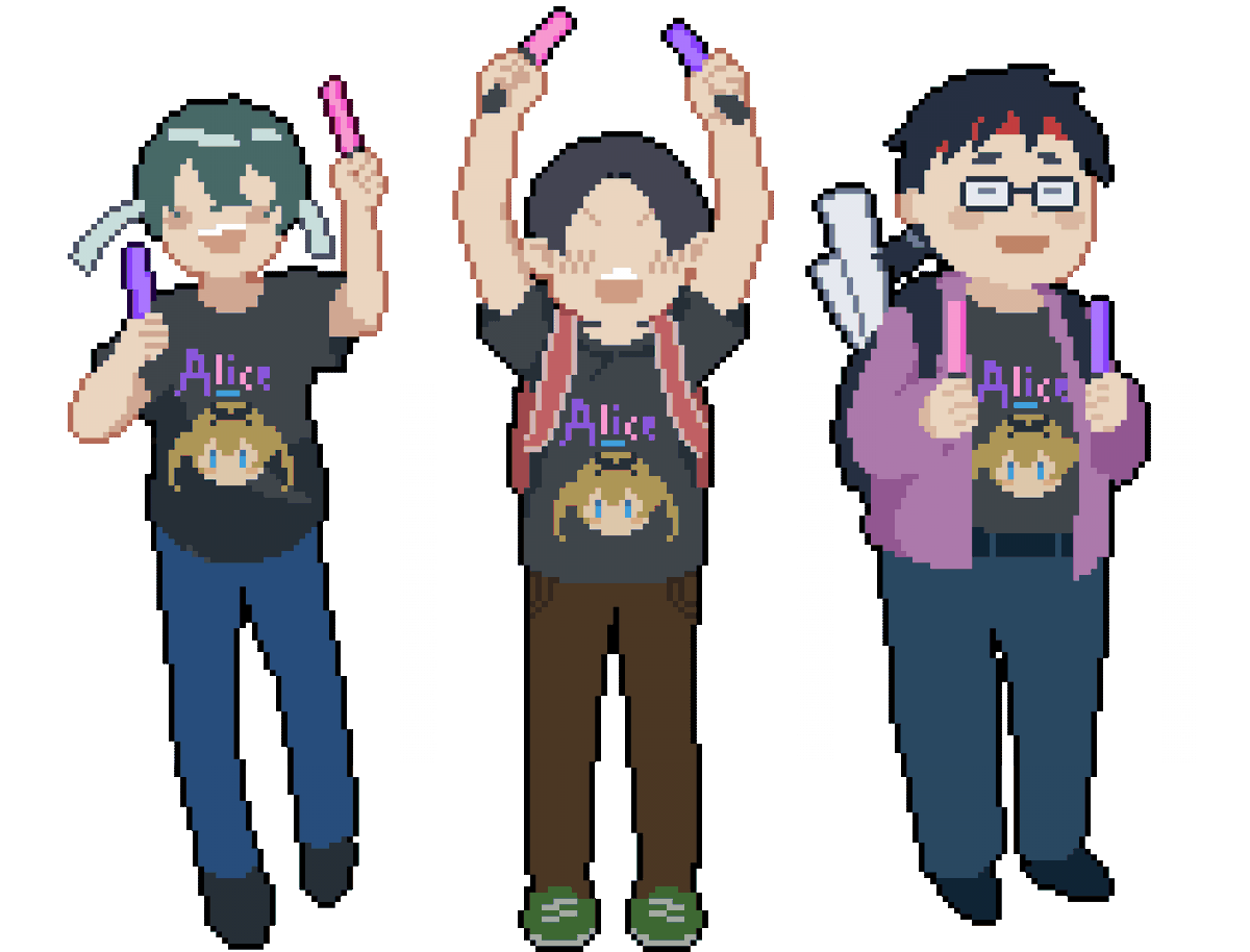 HiJump_Games's tweet photo. ワンダーランのキャラ紹介♪
「アリスのファン」
アリスの追っかけファン。アリスへの愛をダンスで表現する
Alice's fans.
Alice's chasing fan. She expresses her love for Alice through dance.
■iOS/Android
https://t.co/oCve1ijPkU
#ワンダーラン #WonderRun #indiegame https://t.co/L0DSfTkcGS