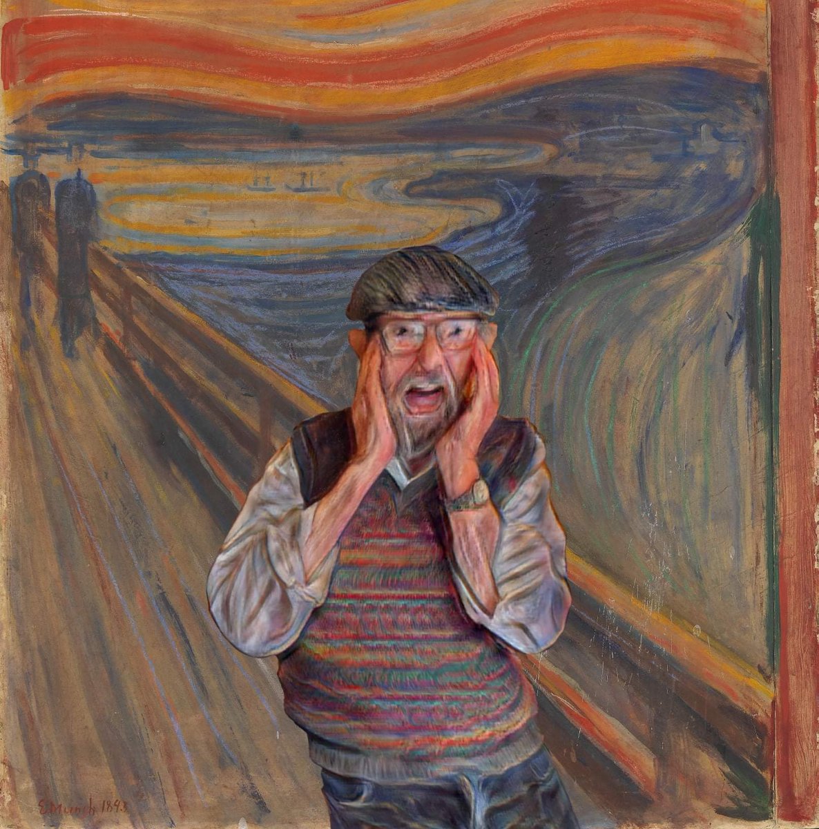 Day 20:

"Aaagh!" | Edvard Munch, Oil, tempera, pastel and crayon on cardboard, 1893