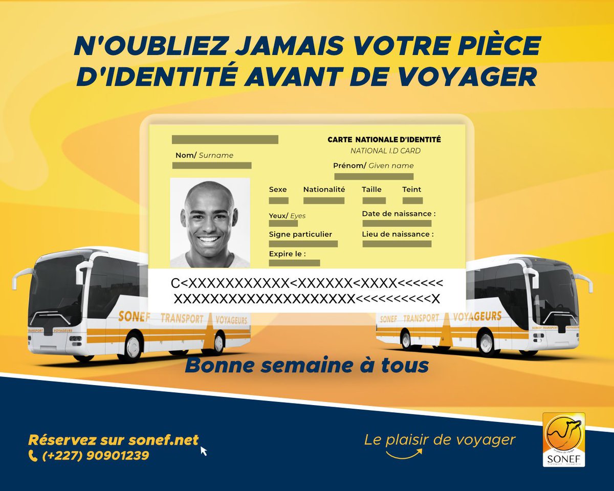 Sonef Votre Piece D Identite Est Importante Quand Vous Voyagez Bonne Semaine A Tous Avec Sonef Transport Voyageurs Sonef Transport Voyageurs Leplaisirdevoyager T Co Wjfhseazjt Twitter