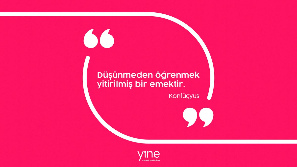 YineMedia's tweet photo. Haftanın mottosu 🧠 #YineAjans #Pazartesi #HayırlıHaftalar https://t.co/RqxYSBYUbR