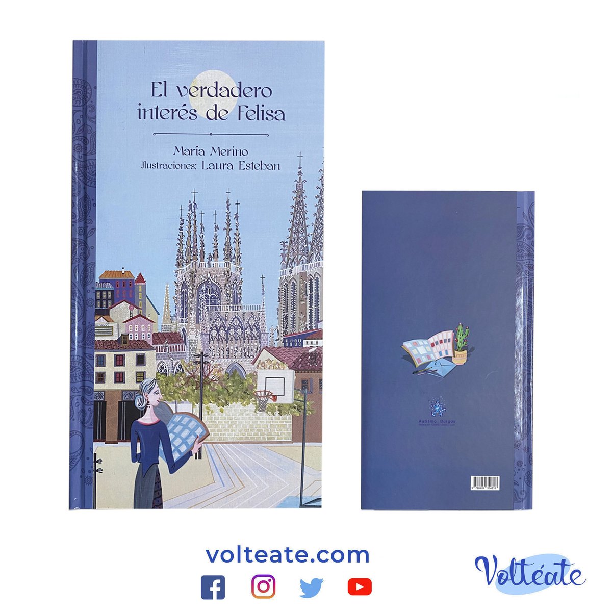 VolteateCEE's tweet photo. 🔴"El verdadero interés de Felisa" es el nuevo libro editado por @autismoburgos escrito por María Merino e ilustrado por Laura Esteban

👉A través de esta entrañable historia conocerás más sobre el #autismo en personas mayores.

💥Disponible en la nueva tienda del @cc_elmirador https://t.co/Yuwcfus6iH