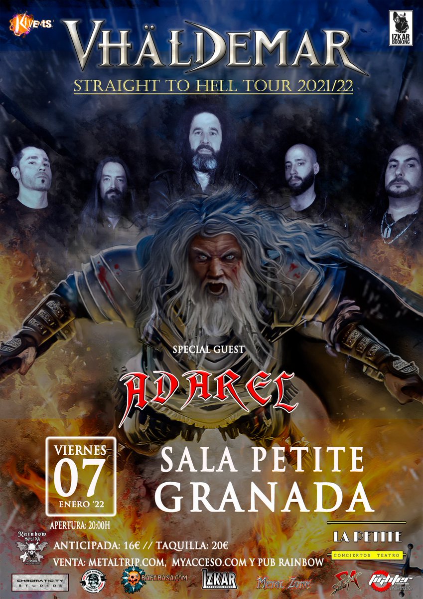 Kivents1's tweet photo. Más detalles de los conciertos de @InfoVhaldemar con @Adarel_Metal como banda invitada. https://t.co/mzqKNr2TEk https://t.co/ag5SL24Xom