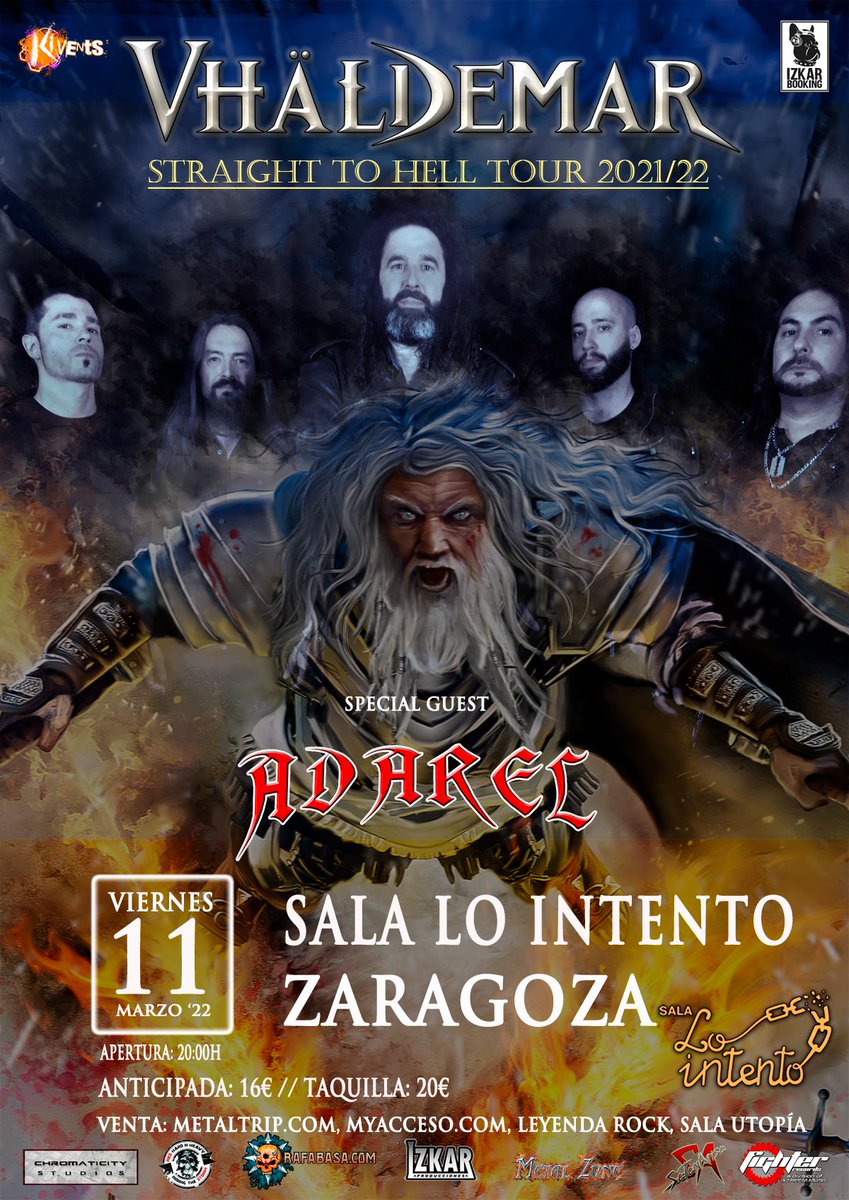 Kivents1's tweet photo. Más detalles de los conciertos de @InfoVhaldemar con @Adarel_Metal como banda invitada. https://t.co/mzqKNr2TEk https://t.co/ag5SL24Xom