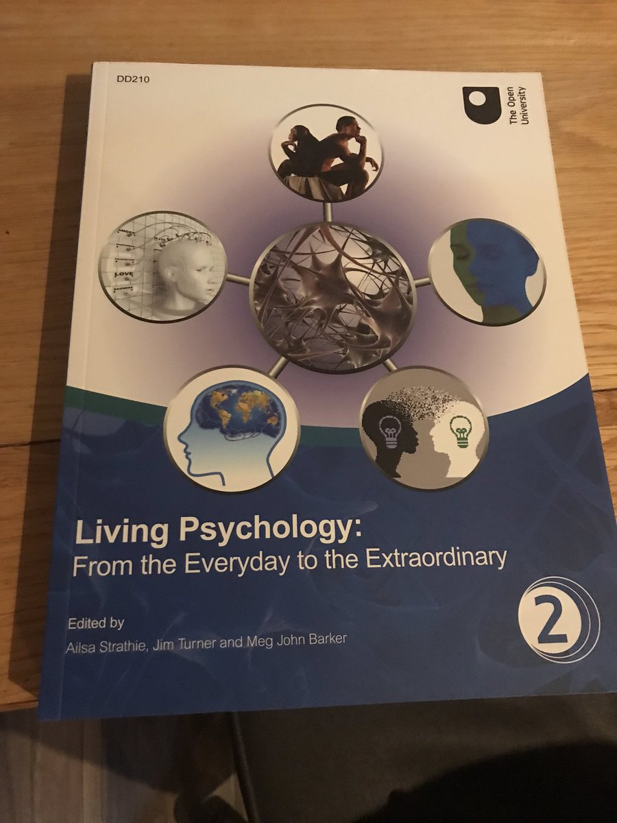 sheffclaret's tweet photo. Really looking forward to getting into this - there is some fascinating content in #DD210 #livingpsychology @OU_FASS module https://t.co/JCZcOYk3Yq