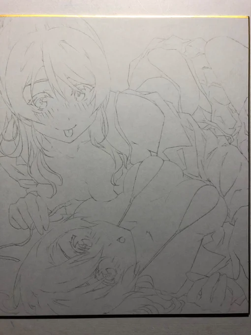 色紙(下書き)追加5枚。
○ほのえり色紙
○かよちん
○聖良姉様 