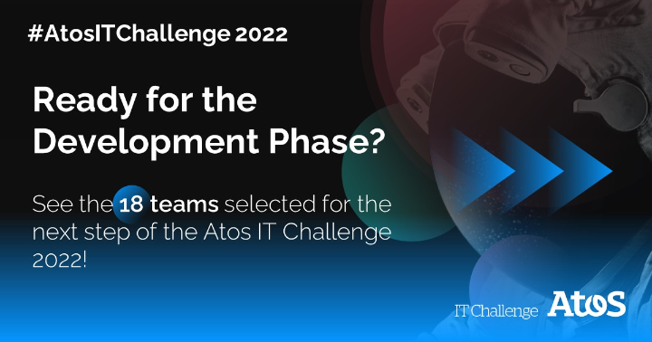 🚀Ready for the #Development Phase? Thank you to all the teams for participating in the #AtosITChallenge 2022 and congratulations to the 18 selected teams! 🪐We are looking forward to seeing your ideas come to life! #SpaceInnovation #TheFutureIsOurChoice
▶️atos.net/en/2021/news_2…