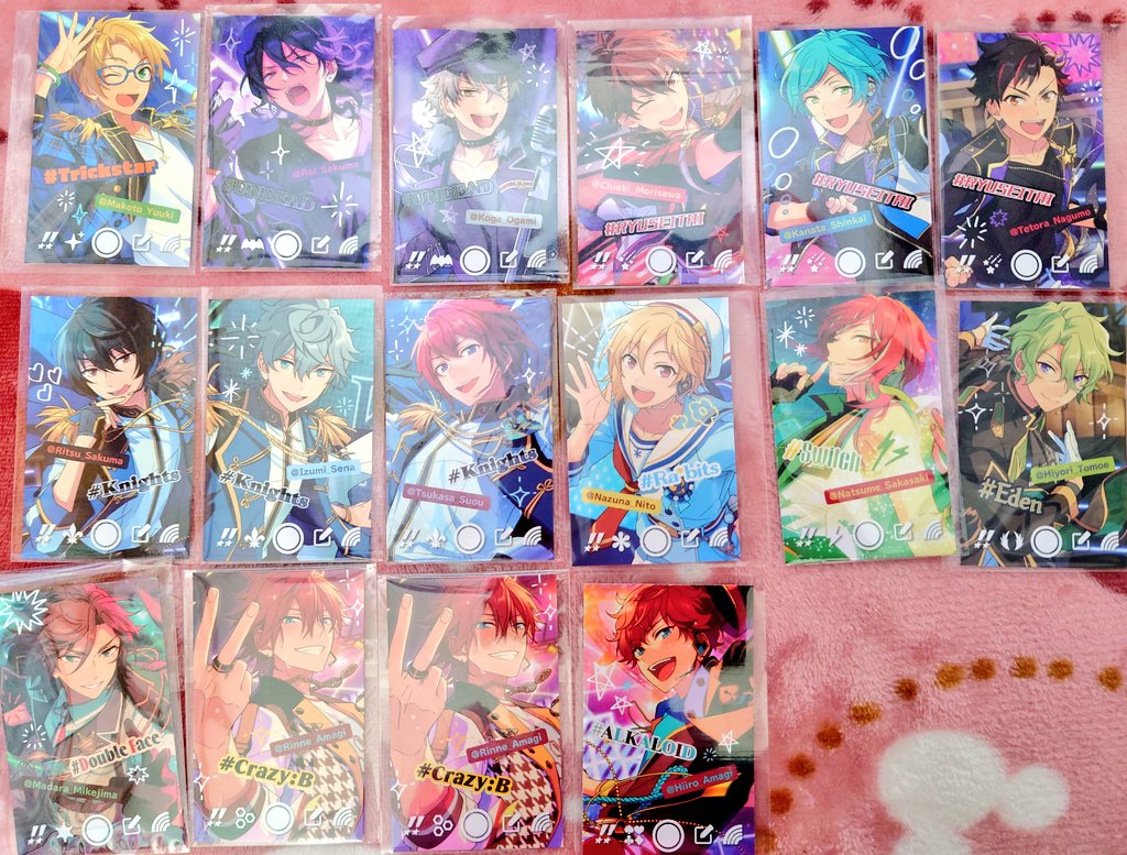 あんスタ 中国 鉄しおり メタルしおり凛月レオ泉嵐司零薫晃牙