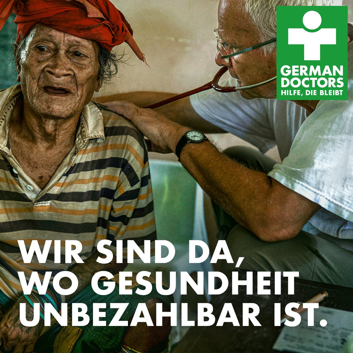Platzhirschen's tweet photo. Wichtiger denn je ist der Spendenaufruf im Zuge der neuen Kampagne, die wir für @germandoctors umsetzten duften. Mit einer Message, die sitzt und für Hilfe sorgt, die bleibt.
#germandoctors #hilfediebleibt #volunteering https://t.co/aUKulhGIsm