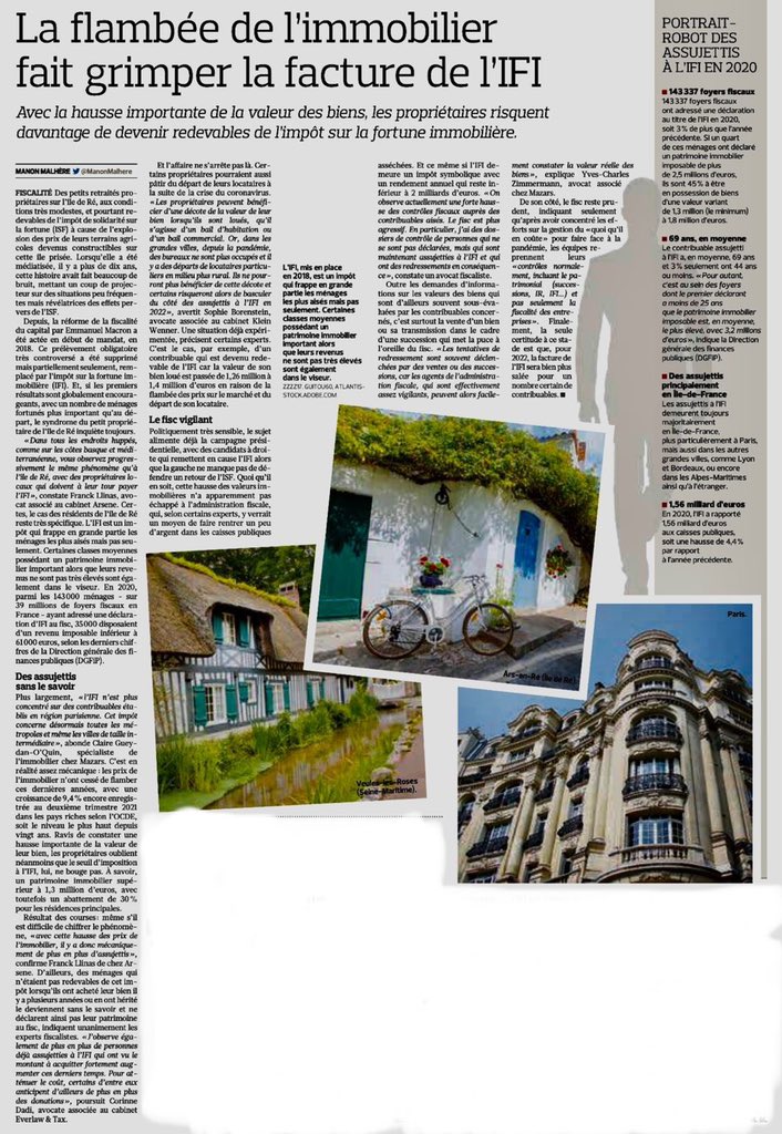 agoraimmob's tweet photo. #Immobilier La hausse de valeur des biens immobiliers risque d’entraîner pour les redevables de l’#IFI et un montant imposable global plus important ! (Le Figaro) 
#fiscalite https://t.co/j1ZCWabvWn