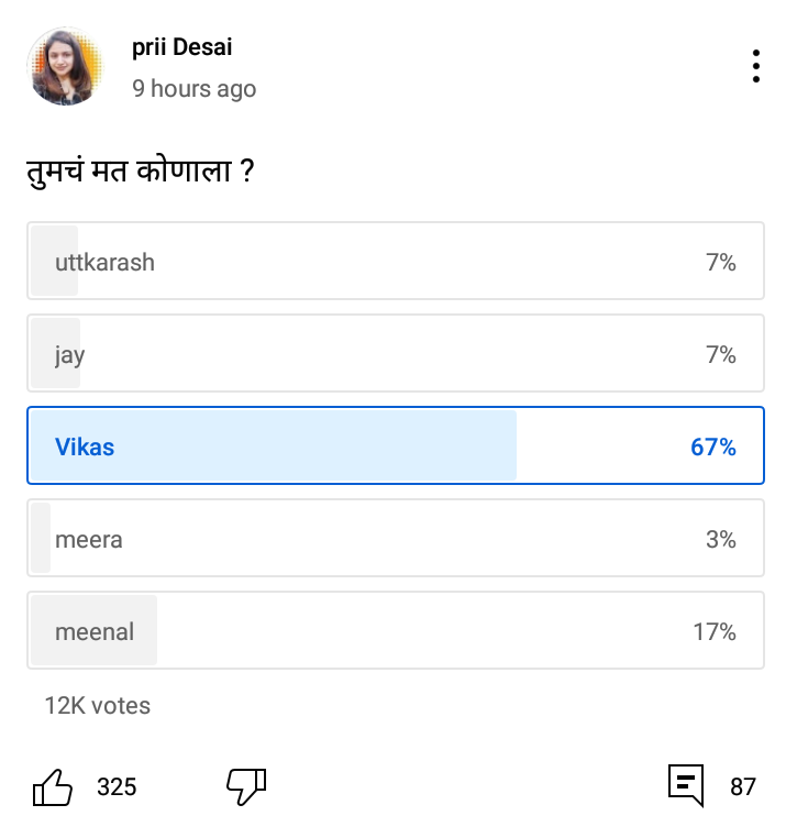 jyo285laksh's tweet photo. TREND Spam कराल पण वोट Spam कसे करणार  अंधभक्त 👎

Pole हे लक्ष विचलित करण्यासाठी असतात, विकासला खूप सपोर्ट दिसत आहे तरीही थांबयच नाही, बुधवार पर्यंत वोट करत रहायचं आहे. #VikasHolics  
@ColorsMarathi @EndemolShineIND @manjrekarmahesh 
@Vikaspatil1982 https://t.co/TutZTp304z