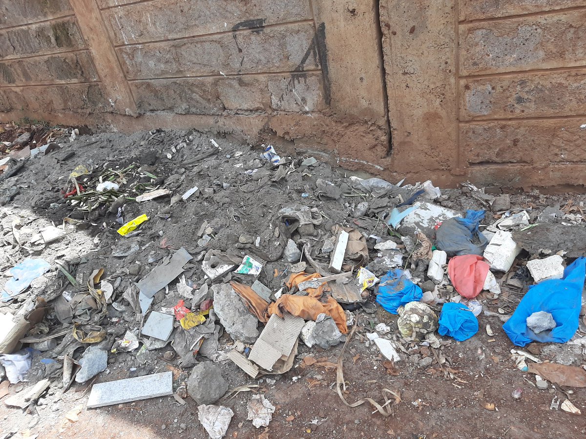 Collection of garbage and plastic waste.