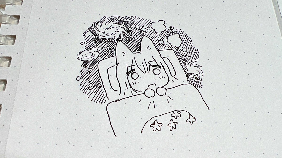 宇宙猫みたいになった 