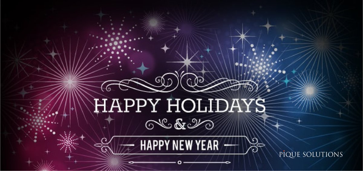 piquesolutions's tweet photo. We wish everyone a relaxing holiday season and a peaceful New Year. Thank you for your support during the aberrant past year! https://t.co/AL9LwF4Xs8