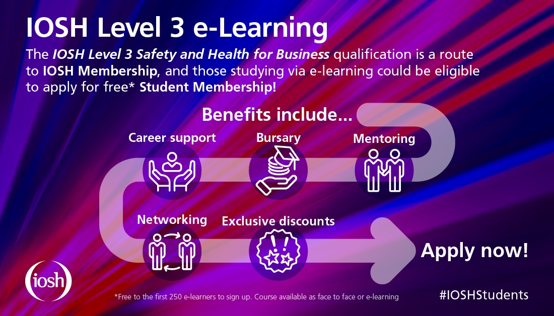 SafetyTweety's tweet photo. #RT @IOSH_tweets: Studying IOSH Level 3 Certificate in Safety and Health for Business?
You could be eligible to apply for free Student Membership!
Don’t miss out 👉 find out more here: https://t.co/BaSuVBFcd0
#IOSHELearning #HealthAndSafety #IOSHStud… https://t.co/RsiUGTIBP9