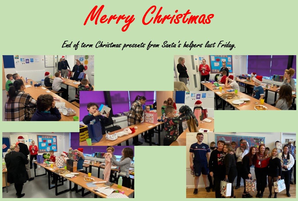 Some lovely pictures from the last day of term; big thanks to ⁦<a href="/MothershareHx/">Mothershare</a>⁩ for providing the Christmas gifts for pupils. ⁦<a href="/ImpactMAT/">Impact Education MAT</a>⁩