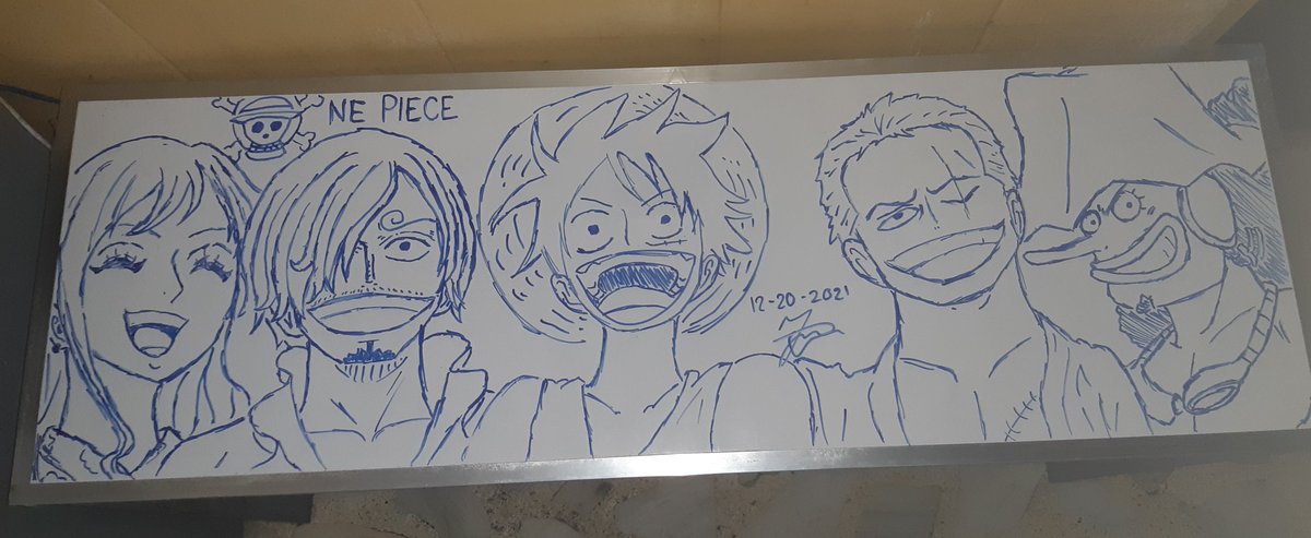 Eclipsezzz1's tweet photo. Started watching One Piece recently and since I had the chance, I drew the main 5 https://t.co/sPBn4OzeT0