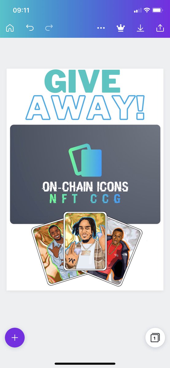 OnChainIcons's tweet photo. 1️⃣ Like &amp; Share this post 
2️⃣ @ 3 friends 
3️⃣ Join our group page: https://t.co/GSZItY2JzQ
Be 1 of 3 winners to receive a free first issue OCI NFT!🎁 One lucky winner will win a GOLD card valued at 0.12 ETH 💸
#nft #nftart  #nftcommunity #nftcollectibles #nftdrop #nftgiveaway https://t.co/dT7kAAZXXX
