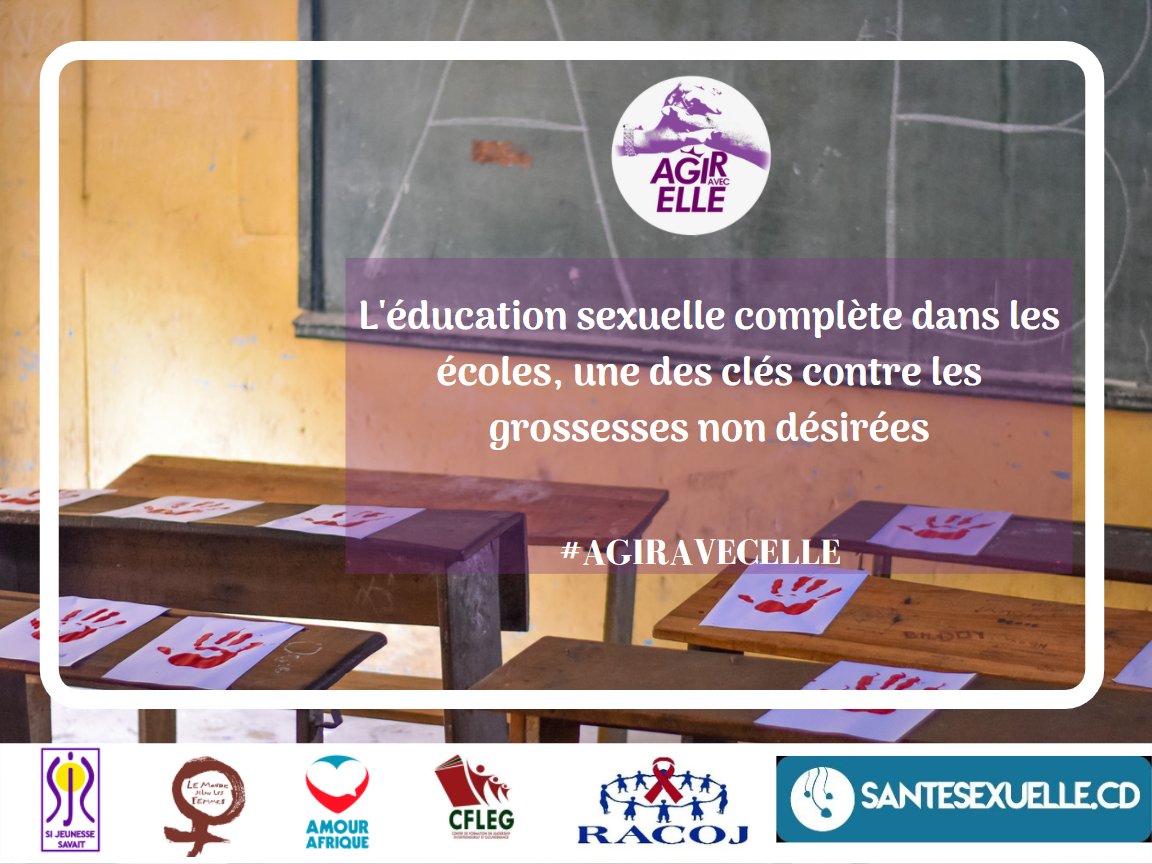 #AgirAvecElle
💡Nous pourrons diminuer les #avortements clandestins auprès de nos jeunes si les enseignants utilisaient #positivement leurs #masculinités pour discuter sans tabou de la sexualité avec les élèves et prévenir avec des informations correct pour leur laisser le choix.