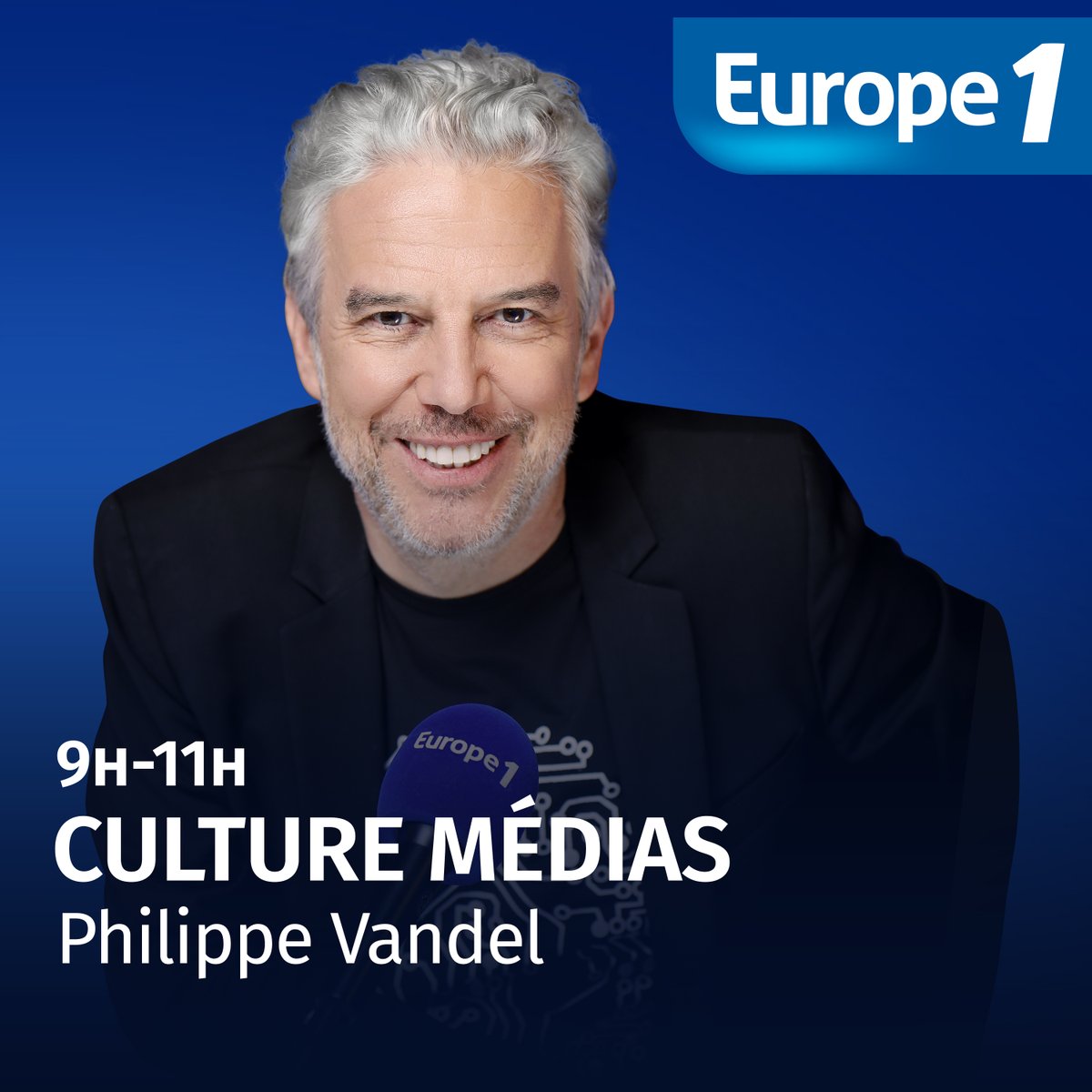 🗞️📻"Culture Médias" avec <a href="/PhilippeVandel/">Philippe Vandel</a> de 9h à 11h sur <a href="/Europe1/">Europe 1</a>.

Il reçoit : 
👉Marc Garmirian (<a href="/Garmuche/">Marc Garmirian</a>), réalisateur
👉<a href="/tomisle/">Thomas Isle</a>, animateur TV et radio
👉<a href="/mistermichalik/">alexis michalik</a> auteur et metteur en scène

📌Pour écouter : europe1.fr