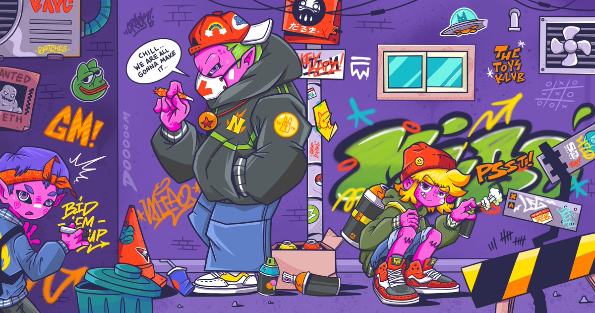 miao_exe's tweet photo. Just listed
"Alley Katz Gang" 
😈😼🤖

Ready to rumble
@withFND
 ▲●■
https://t.co/Q1Y3Kbnk9o

MP4/30FPS/5702x3000

#NFT #nftcollector #NFTCommunity #NFTs #graffiti #nftart #digitalart #NFTdrops #MIAO #graffiti #FoundationNFT $ETH https://t.co/HvsxOEtXqt