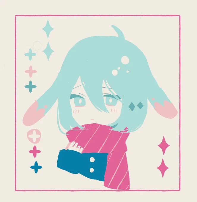 カラーパレットからリクエストされた番号のカラーを使って描く  2、3、4枚目です。 14、16、10番でした、ありがとうございました。