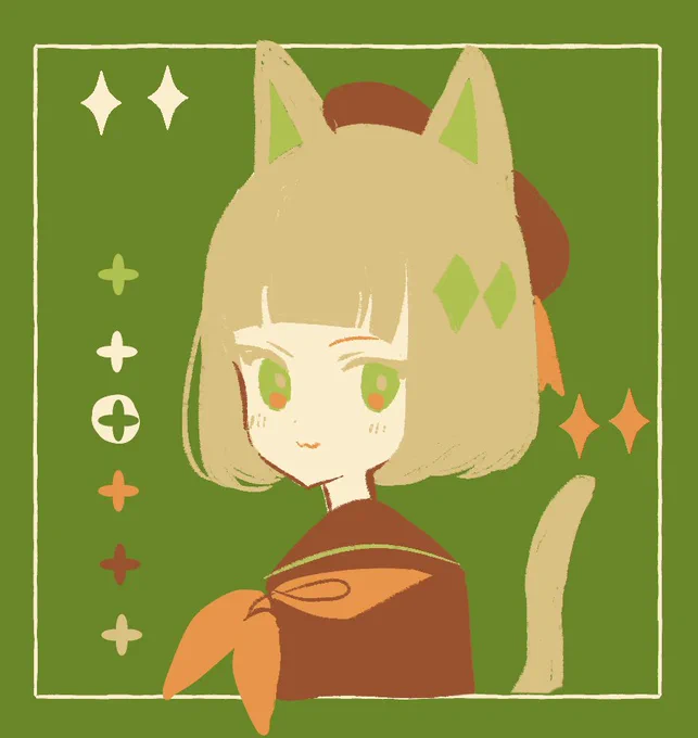カラーパレットからリクエストされた番号のカラーを使って描く  2、3、4枚目です。 14、16、10番でした、ありがとうございました。