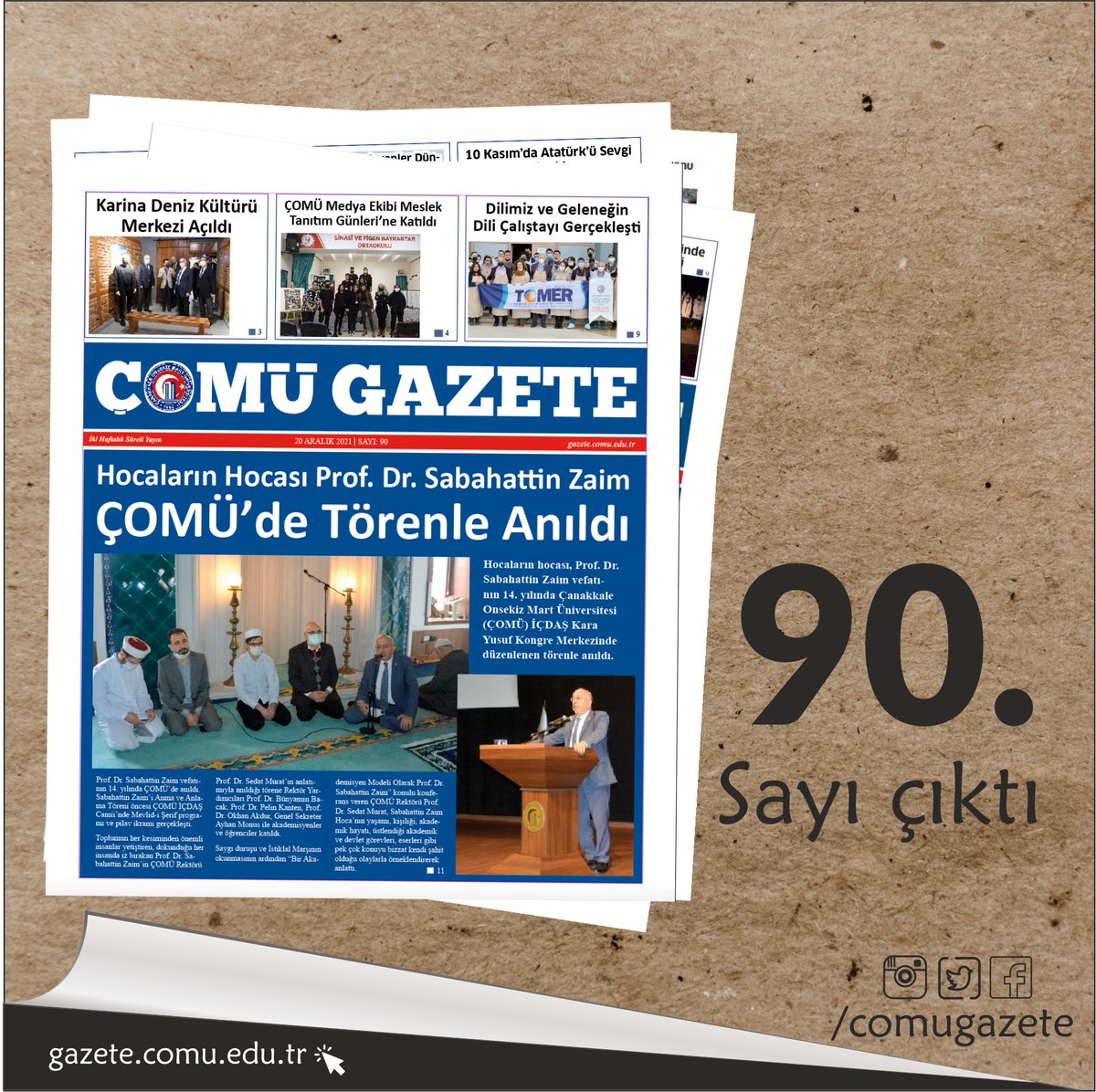 ÇOMÜ Gazete tweet media