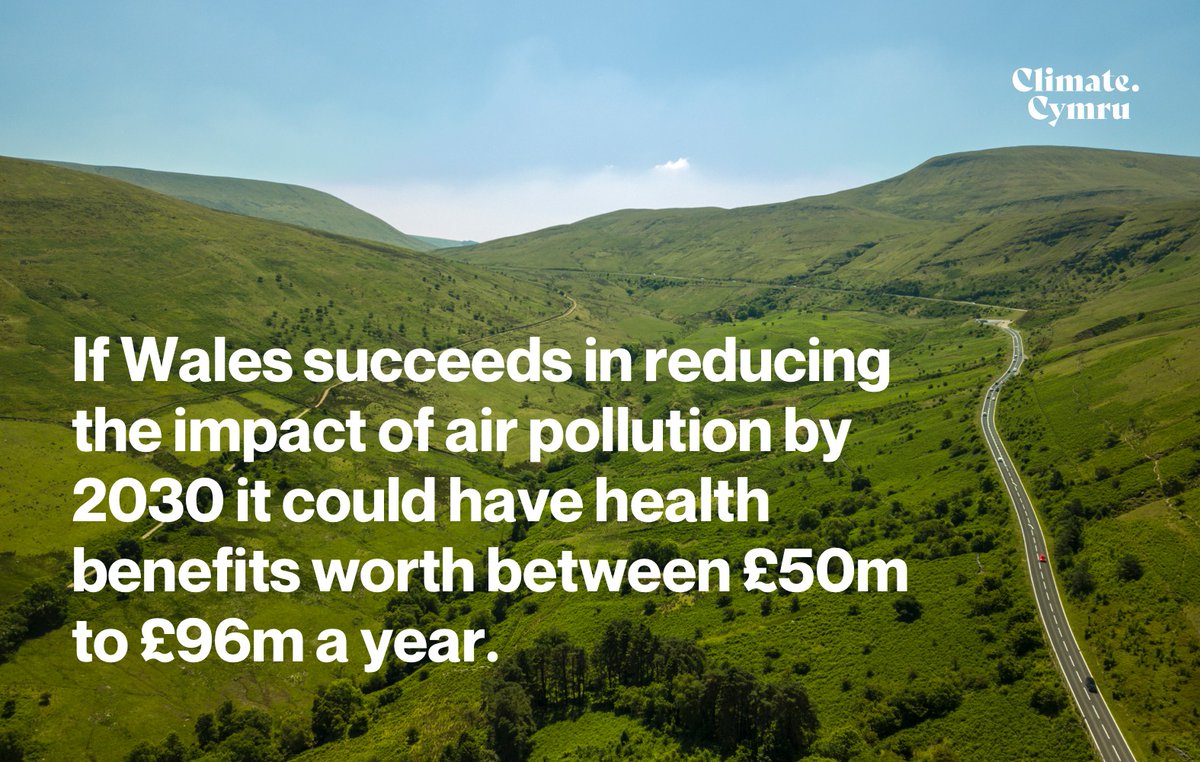 ClimateCymru's tweet photo. #Mondayfacts  

If Wales succeeds in reducing the impact of air pollution by 2030 it could have health benefits worth between £50m to £96m a year.

What are your thoughts on this? What can we do? https://t.co/lBB2fmiGoA