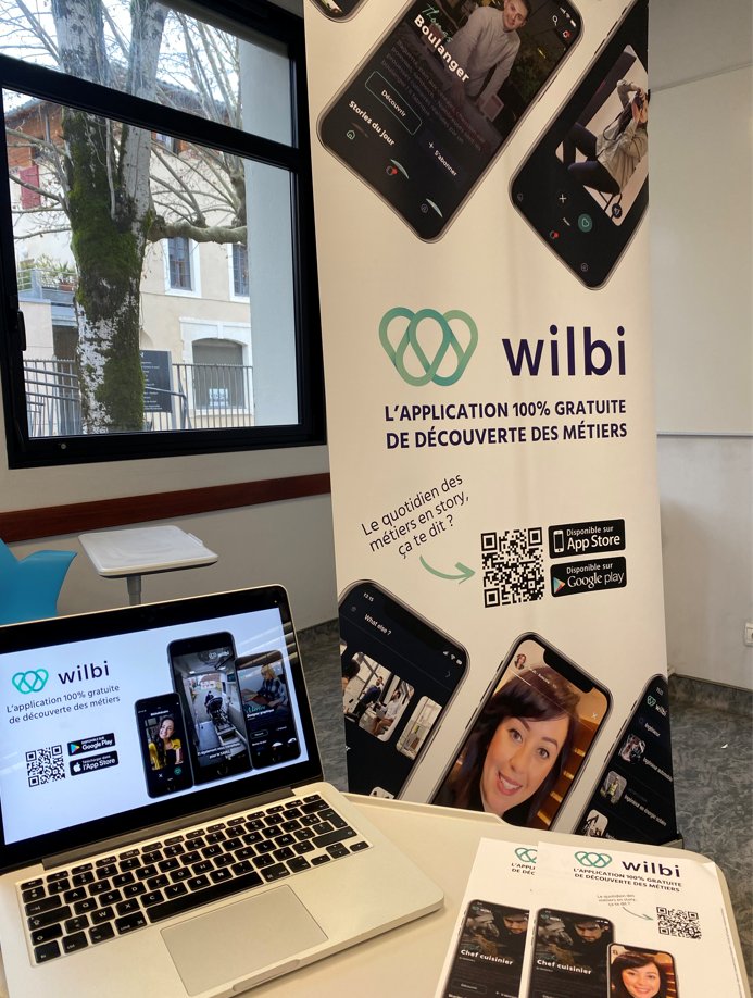 Wilbi, du digital à la vraie vie 💙

Nos cofondateurs, <a href="/CorentinBfd/">Corentin Bouffard</a> et <a href="/CharlotteTandou/">Charlotte Tandou</a>, sont intervenus dans différents lycées d'Occitanie pour présenter l'appli aux élèves et échanger sur l'orientation scolaire et professionnelle ! #orientationprofessionnelle #métier #edtech