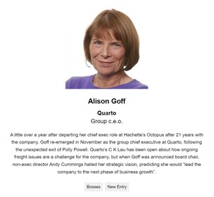 Alison Goff is included in the #Bookseller150 'most influential' 👏👏👏