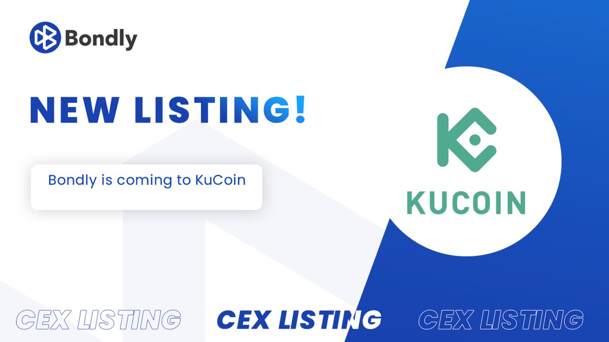 It's true! 🔥🤩🎉

👉kucoin.com/news/en-bondly…

#Kucoin #NewListing $BONDLY