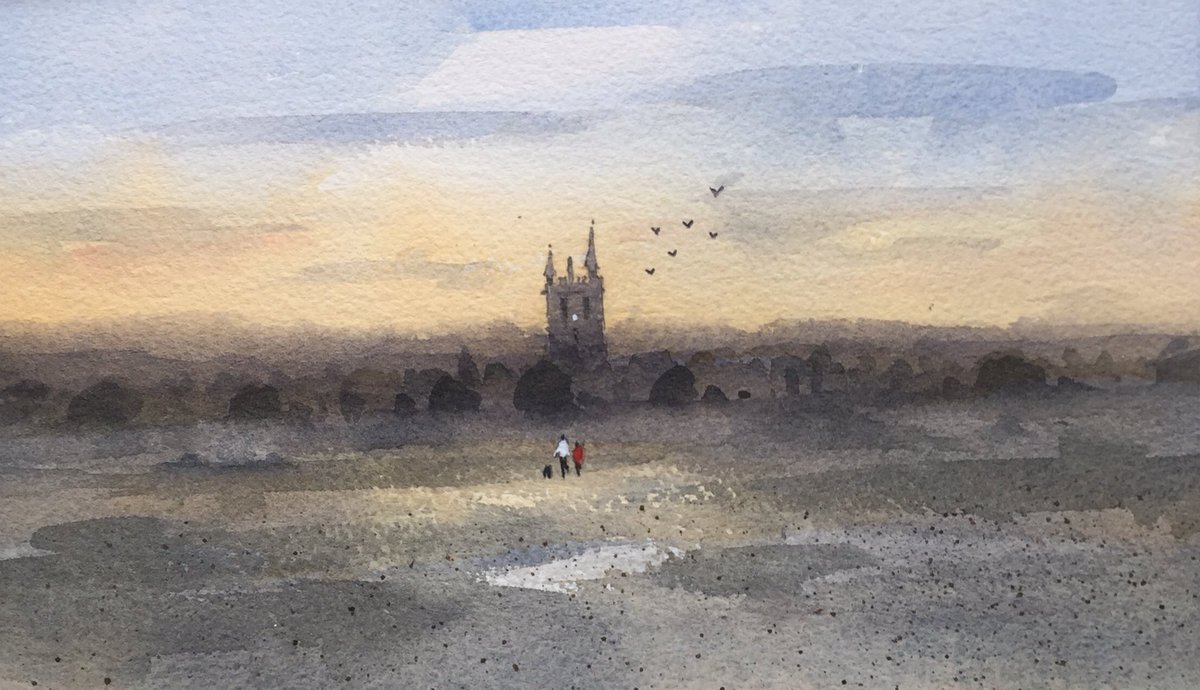 MichaelTreano10's tweet photo. Original watercolour- Misty morning walk, Christ Church, Aughton inspired by the superb inspirational photography of #JanBarnes https://t.co/5cNszMYSks