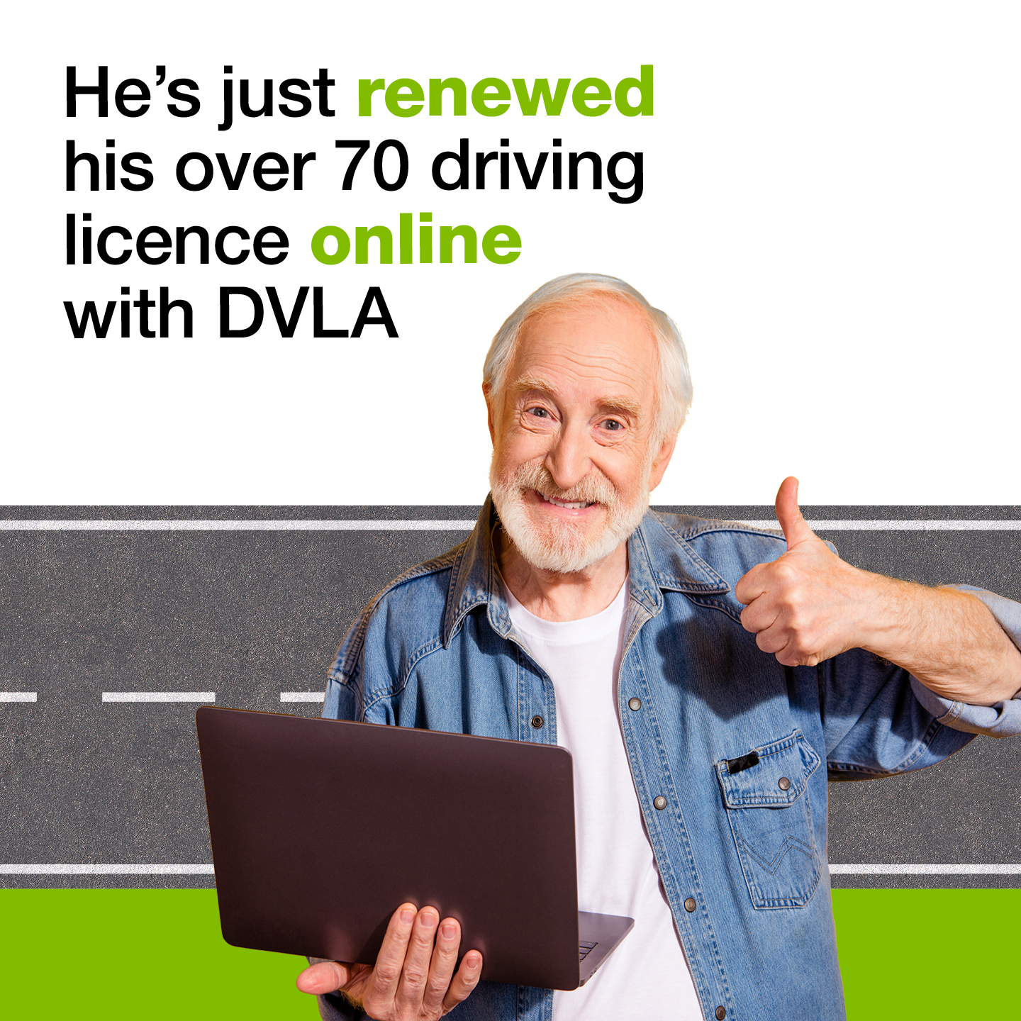 DVLA on Twitter "Renewing your licence at 70 is easy to do online
