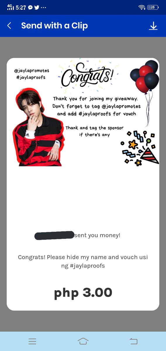 fangirlactivat2's tweet photo. Thank you so much po @jaylapromotes π and to sponsor also @alyy_gives πβ¨
Ang kyutiee ng clipsβ¨
#jaylaproofs https://t.co/gKf9LoXwJg
