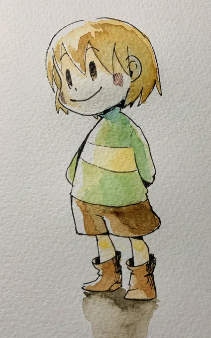 1年ぶりに水彩出したので 