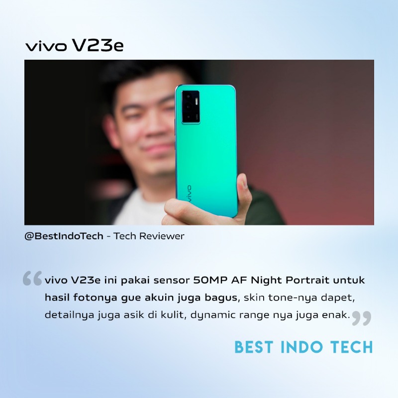 vivo_indonesia's tweet photo. Bikin hasil foto on point all lighting conditions udah nggak susah lagi berkat 50MP AF Night Portrait di #vivoV23e.
Yuk, buktikan dan ciptakan #InspireEveryPortrait versi kamu!