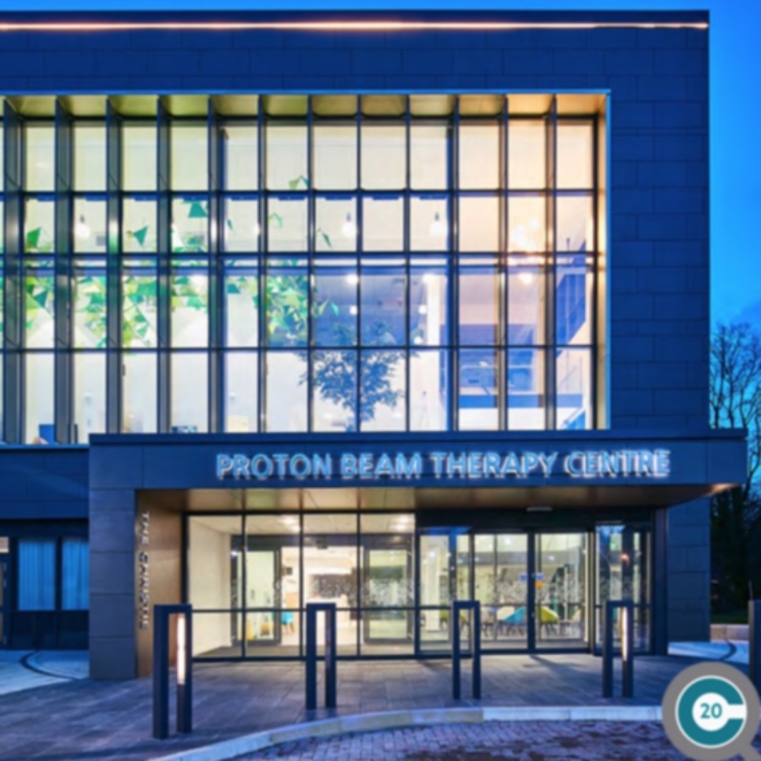 concretecentre's tweet photo. The concrete mix at Christie Proton Beam Center, Manchester used 70% GGBS cement replacement, drastically reducing the embodied carbon of the structure. Featured in CQ Application article on achieving lower carbon concrete.​ #day20 #24daysofCQ #spring21 https://t.co/aAqfPXpqUZ https://t.co/YnCyRTCO9A